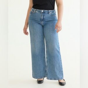 R Jeans tall wide leg high rise size 33